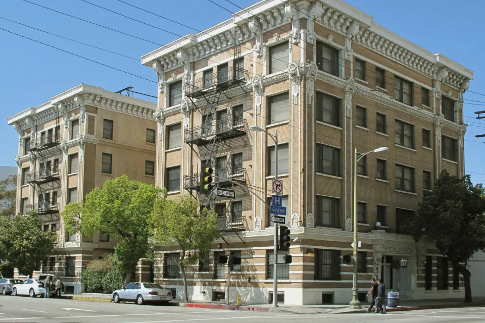 The Young Apartments — 1621 South Grand Avenue, at the southern end of Downtown Los Angeles.